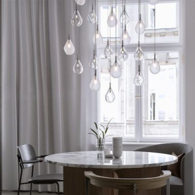 Bomma Soap Mini Single Hanglamp - Helder glas - Antraciet fitting