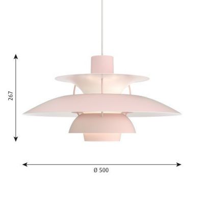 Louis Poulsen PH 5 Hanglamp - Lichtroze
