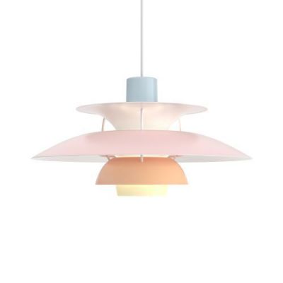 Louis Poulsen PH 5 Hanglamp - Pastel roze, blauw en perzik
