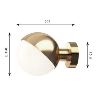 Louis Poulsen VL Studio Wandlamp - Messing - Zonder draad