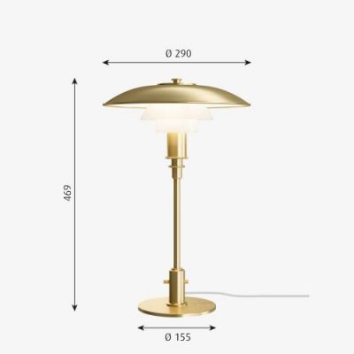 Louis Poulsen PH 3/2 Tafellamp - Messing - Limited Edition