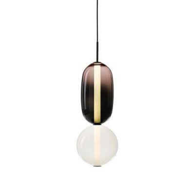 Bomma Pebbles Small Hanglamp - Configuratie 5 - Zwart - wit