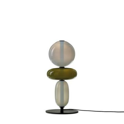Bomma Pebbles Small Vloerlamp - Configuratie 3 - Wit - groen