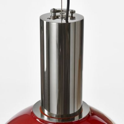 Bomma Phenomena Hanglamp - Small Ball - Ferrari rood - zilver