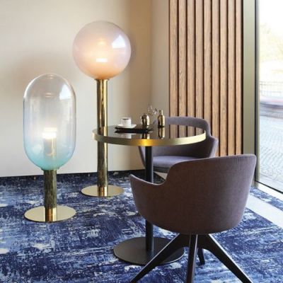 Bomma Phenomena Vloerlamp - Capsule - Rook grijs - goud