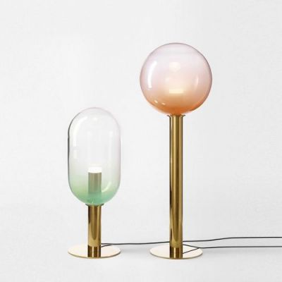 Bomma Phenomena Vloerlamp - Large Ball - Flamingo roze - goud