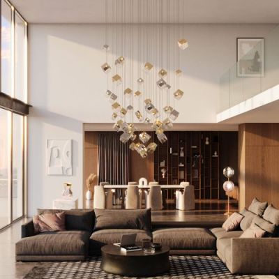 Bomma Pyrite 26 pcs Round Hanglamp - Zilver