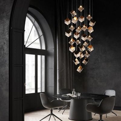 Bomma Pyrite 26 pcs Round Hanglamp - Zilver