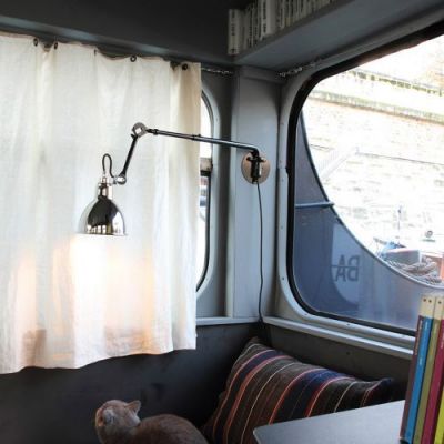 DCW Editions Lampe Gras N203 Round Wandlamp - Chroom