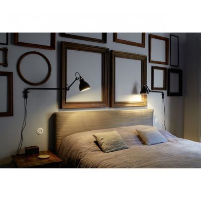 DCW Editions Lampe Gras N203 Round Wandlamp - Zwart