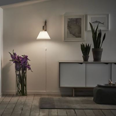 LE KLINT Sax 233-2/21 Wandlamp - Licht eiken met standaard kap - Wit