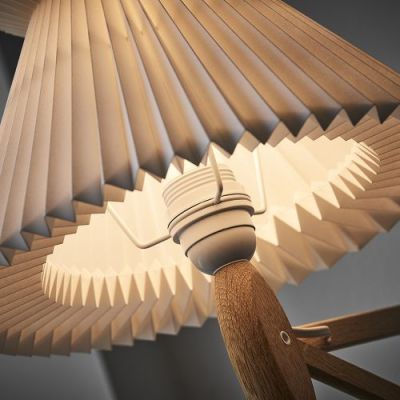 LE KLINT Sax 234-6/27 Wandlamp - Licht eiken met papieren kap - Wit