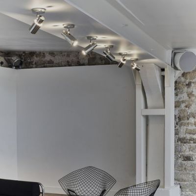 DCW Editions Biny Spot Bulb Wandlamp - Zwart/nikkel - met stokje - zonder schakelaar