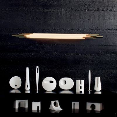 DCW Editions Org Wandlamp - 1500 mm - Goud/wit