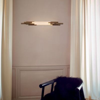 DCW Editions Org Wandlamp - 1500 mm - Goud/wit