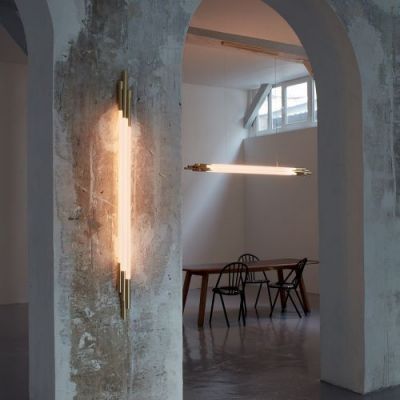 DCW Editions Org Wandlamp - 1500 mm - Goud/wit