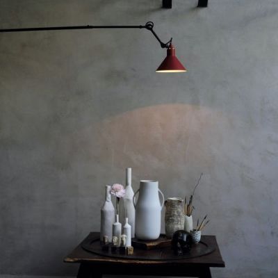 DCW Editions Lampe Gras N213 Conic Wandlamp - Rauw koper/wit