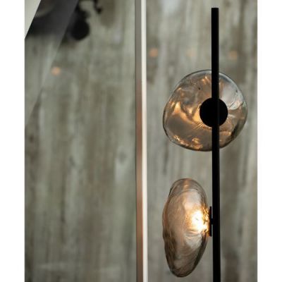 Bocci 73.3 Short Vloerlamp - Donkergrijs - Messing base
