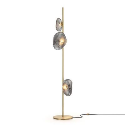 Bocci 73.3 Tall Vloerlamp - Donkergrijs - Messing base