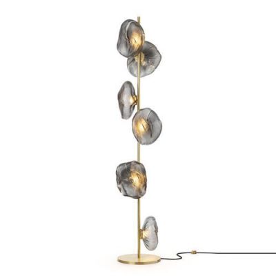 Bocci 73.6 Vloerlamp - Donkergrijs - Messing base