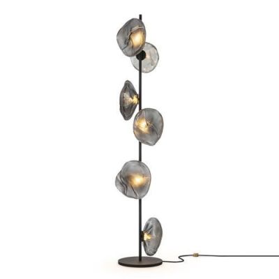 Bocci 73.6 Vloerlamp - Donkergrijs - Zwarte base