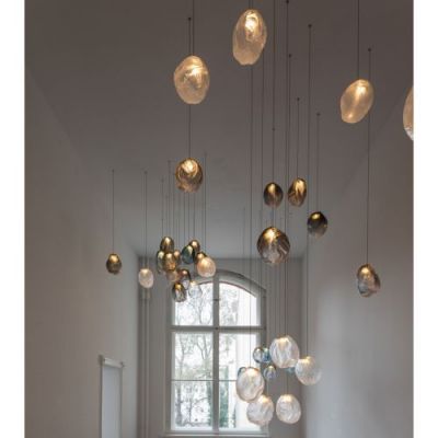 Bocci 73.16V Random Hanglamp - Transparant - Rechthoekige plafondkap