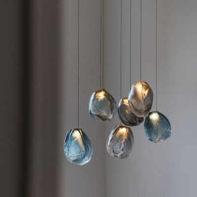 Bocci 73.1V Random Hanglamp - Blauw - 7 mm plafondkapje