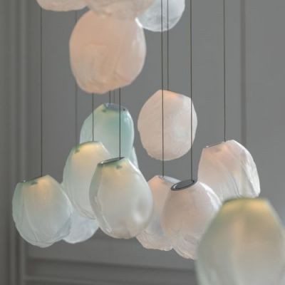 Bocci 73.1V Random Hanglamp - Mat blauw - 7 mm plafondkapje