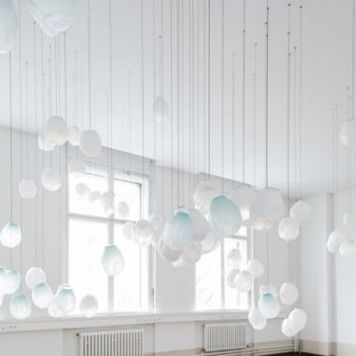 Bocci 73.1V Random Hanglamp - Mat blauw - 7 mm plafondkapje