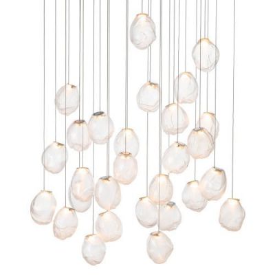 Bocci 73.28V Random Hanglamp - Transparant - Rechthoekige plafondkap