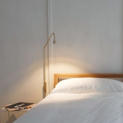 Trizo21 Austere-Wall Wandlamp - Goud - Met stekker & dimmer