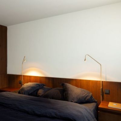 Trizo21 Austere-Wall Wandlamp - Goud - Met stekker
