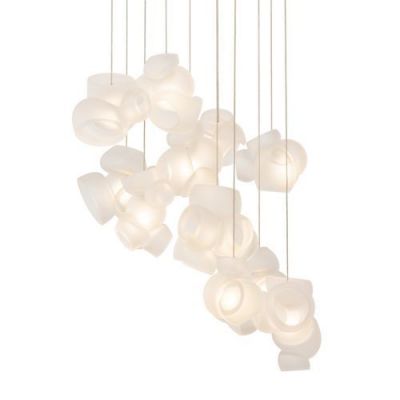 Bocci 100.11 Random Hanglamp - Transparant - Ronde plafondkap