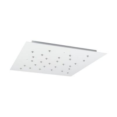 Bocci 100.28 Random Hanglamp - Transparant met grijs - Vierkante plafondkap