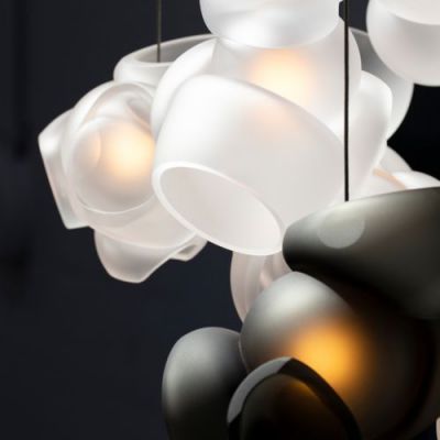Bocci 100.7 Random Hanglamp - Grijs met transparant