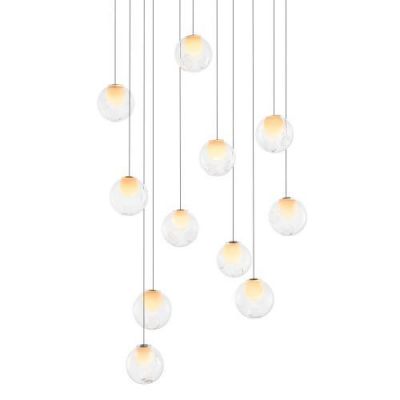 Bocci 28.11 Random Hanglamp - Transparant - Ronde plafondkap
