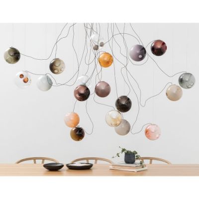 Bocci 28.7 Semi-rigid Hanglamp - Grijs, beige, geel & oranje
