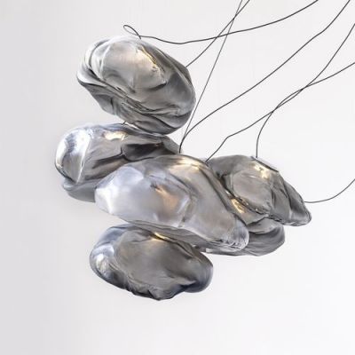 Bocci 73.1 Semi-Rigid Hanglamp - Lichtgrijs - 7 mm plafondkapje