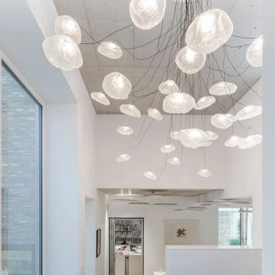 Bocci 73.1 Semi-Rigid Hanglamp - Transparant - 40 mm plafondkapje