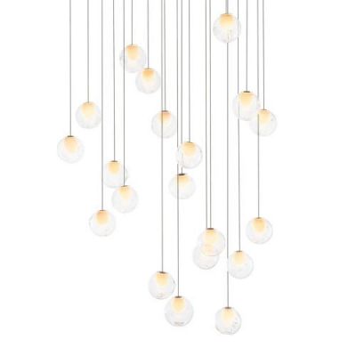 Bocci 28.20 Random Hanglamp - Transparant - Rechthoekige plafondkap