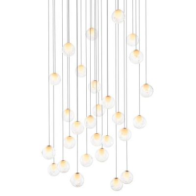 Bocci 28.28 Random Hanglamp - Transparant - Vierkante plafondkap
