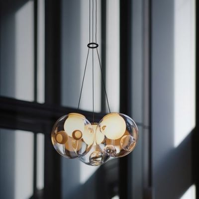 Bocci 28.7 Cluster Hanglamp - Transparant
