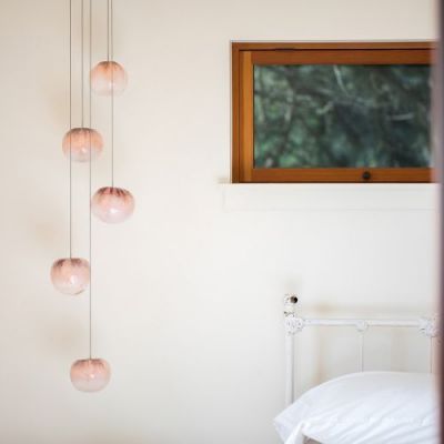 Bocci 84.11 Random Hanglamp - Roze - Rechthoekige plafondkap