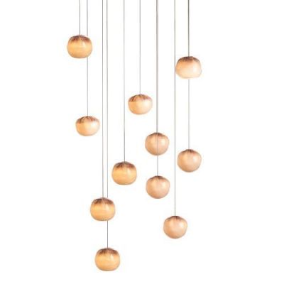 Bocci 84.11 Random Hanglamp - Roze - Vierkante plafondkap