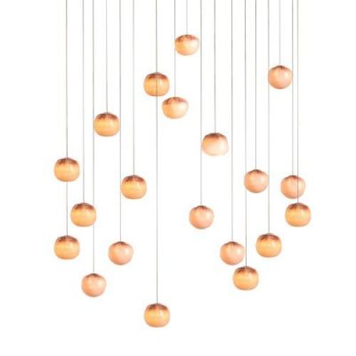 Bocci 84.20 Random Hanglamp - Roze - Rechthoekige plafondkap