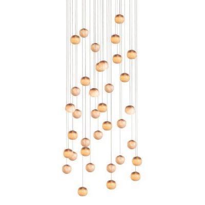 Bocci 84.36 Random Hanglamp - Roze - Vierkante plafondkap