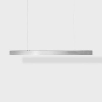 Anour I Model Cordless Hanglamp - 100 cm - Gepolijst roestvrij staal
