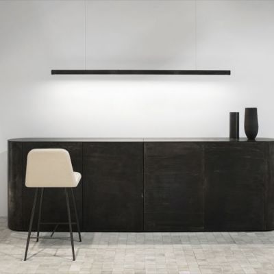Anour I Model Cordless Hanglamp - 200 cm - Roest staal