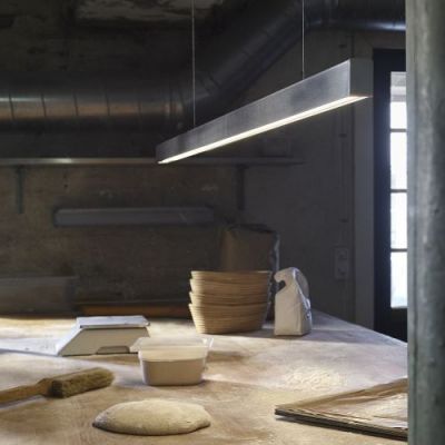 Anour I Model Cordless Hanglamp - 200 cm - Roest staal