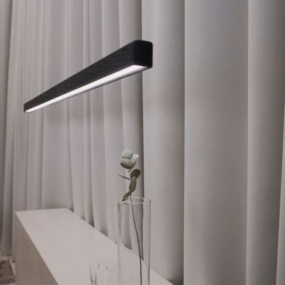 Anour I Model Cordless Hanglamp - 200 cm - Zwart gebeitst eiken